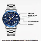Ever Move 3215 Man Sports Steel Strap Watch - Acquisti Online