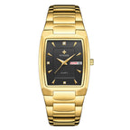 Business Fashion Heren Quartz Waterdicht Vierkant Horloge
