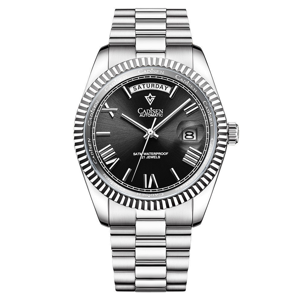 NEW 2025 CADISEN New Mens Automatic Mechanical Watch Luxury Brand Sapphire Luminous MIYOTA 8215 100M Waterproof Men's Watch