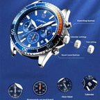 Man Leather Band Automatic Sports Watch - Acquisti Online