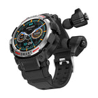 Orologio intelligente da uomo con auricolari TWS, Bluetooth, chiamata, display AMOLED, fitness tracker, monitoraggio della salute, pagamento NFC, orologio intelligente