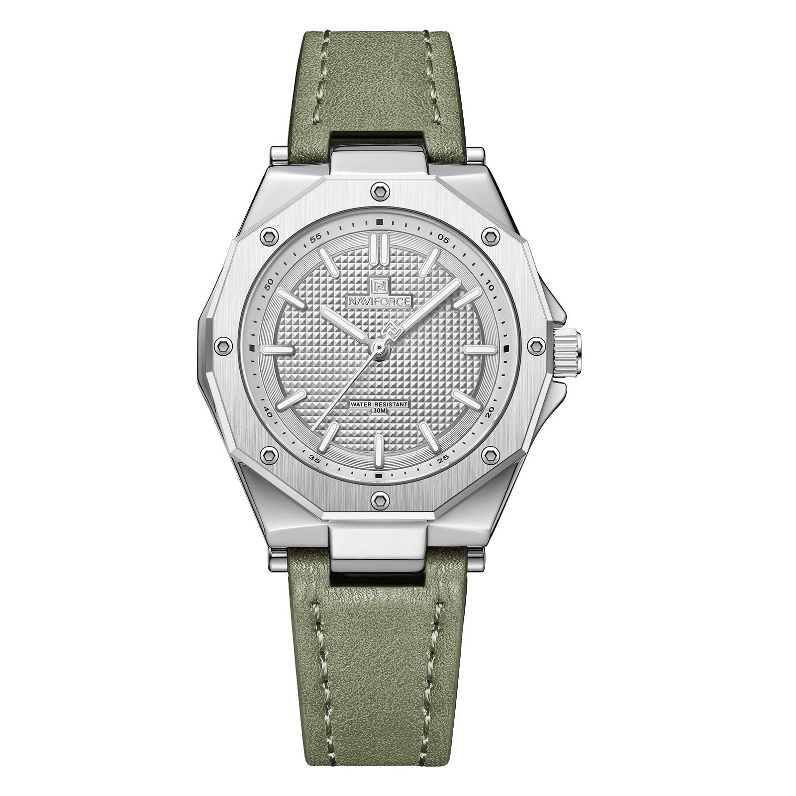 NAVIFORCE Dameshorloge Topmerk Luxe Klassiek Dameshorloge Echt Leer Waterdicht Dames Quartzhorloge