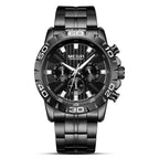 Multifunctional Business Watch Steel Band Quartz Watch