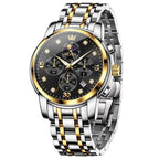 OLEVS Luxury Brand Men's Watches Waterproof Calendar Diving Quartz Movement Multifunction Wristwatch