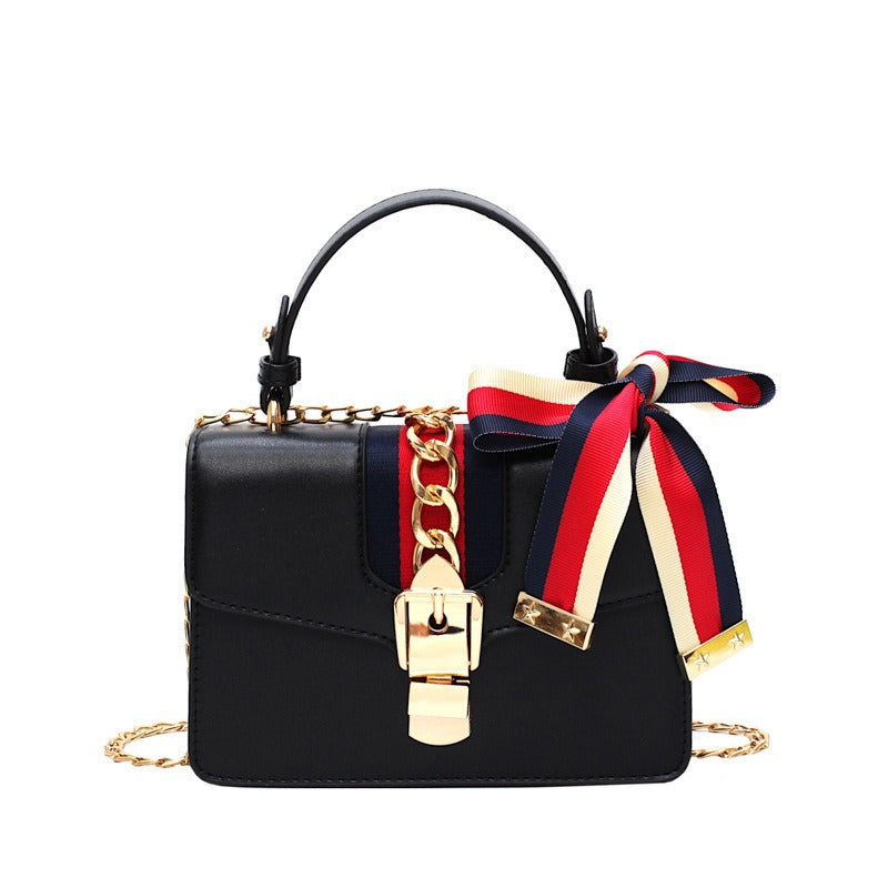 Italian Women's handbag Shoulder Messenger Bags Elegant Female Small Square Bag Leather Bags Women Handbags - Acquisti Online