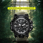 ADDIES Multifunctional Survival Watch Waterproof Military Bracelet Emergency Gear for Camping Hiking Watch
