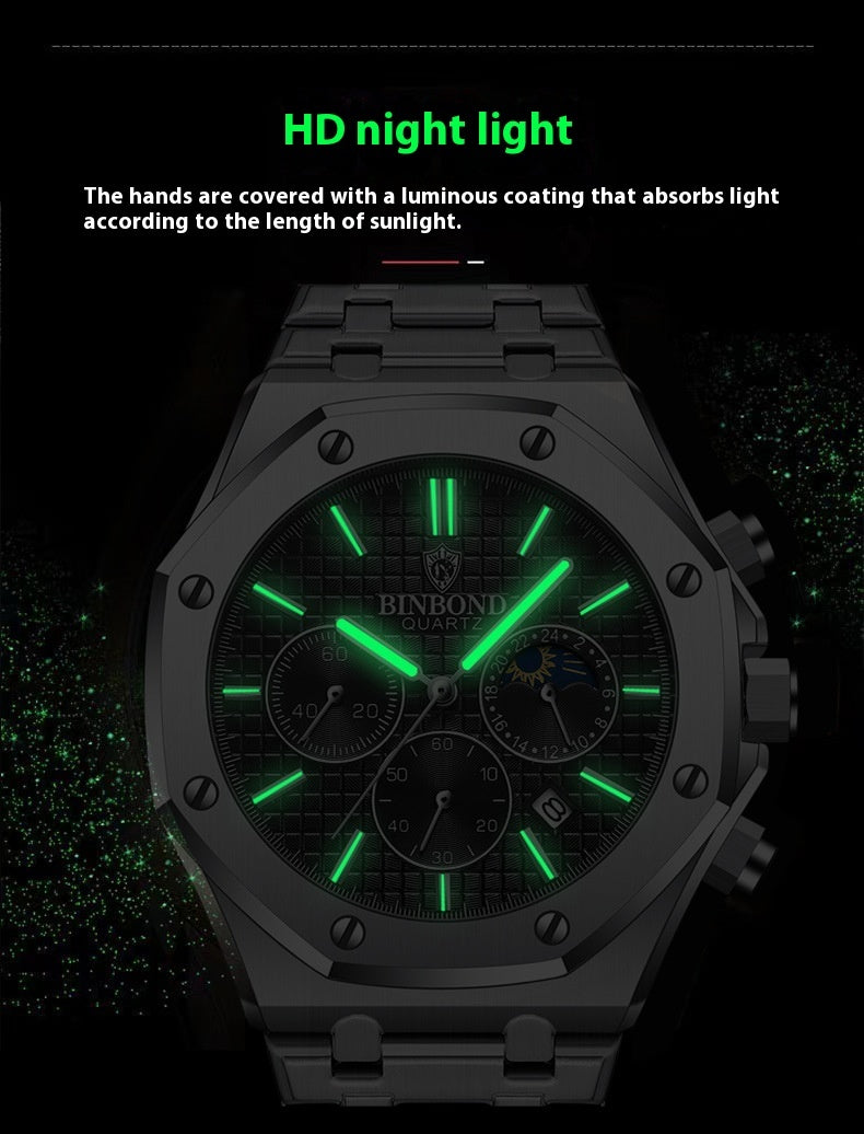 Multi-Function Sports Men's Quartz Watch