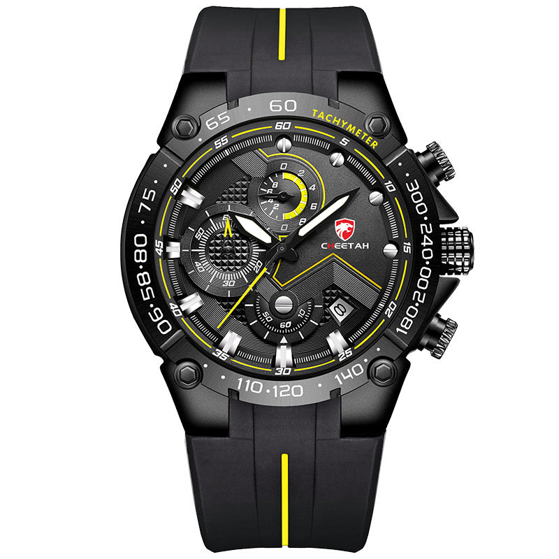 CHEETAH Men's Chronograph Watch Outdoor Waterproof Military Tactical Style Quartz Sports Watch