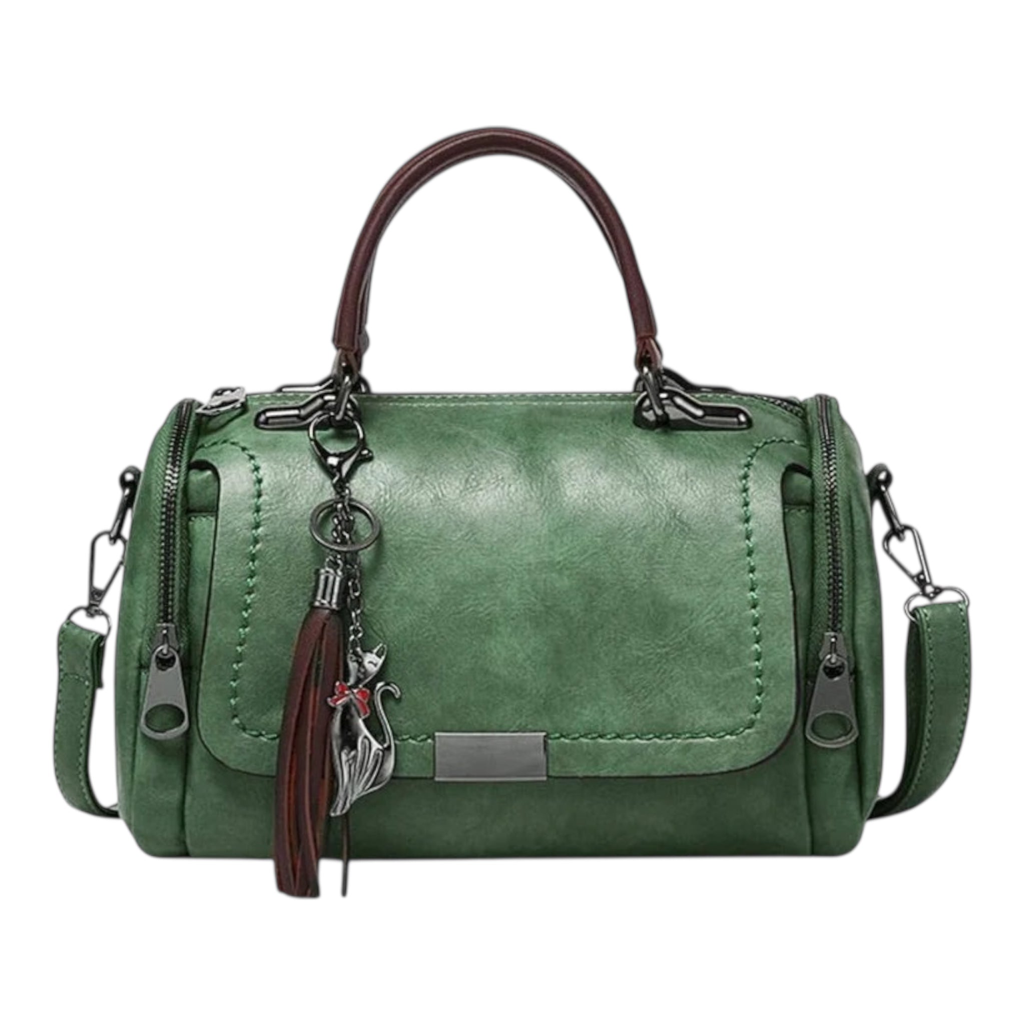 Women's fashionable Shoulder Bag Orginal Leather Multi Pocket Crossbody Handbags Large Capacity Women Handbag - Acquisti Online