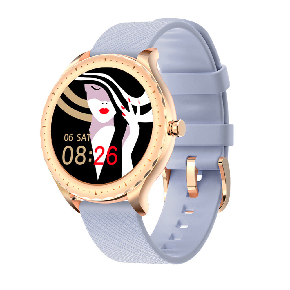 Vrouwen Smartwatch Bluetooth Calls Fitness Tracker met 1,09'' Rond Touchscreen Waterdichte Gezondheidsmonitor Smartwatch