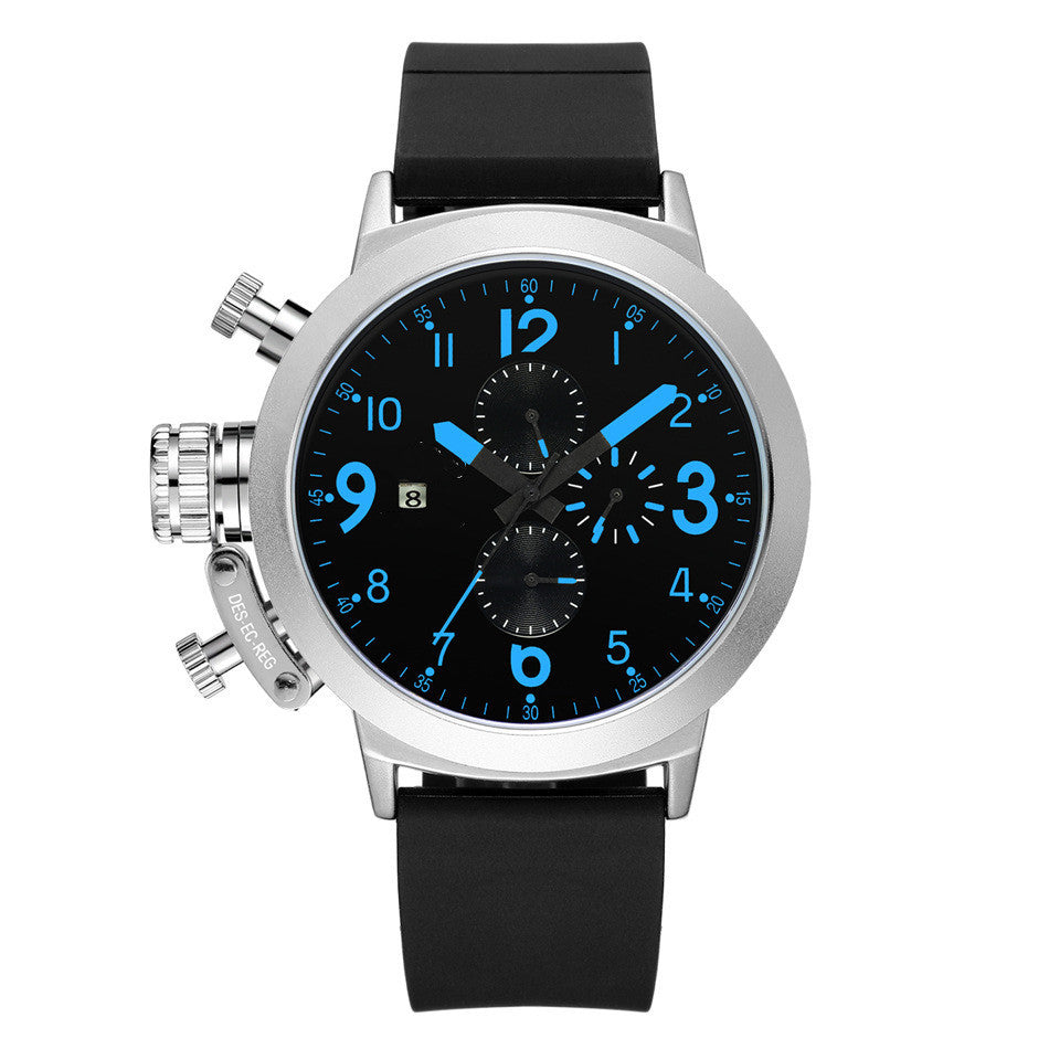 Stijlvol en veelzijdig rubberen bandhorloge