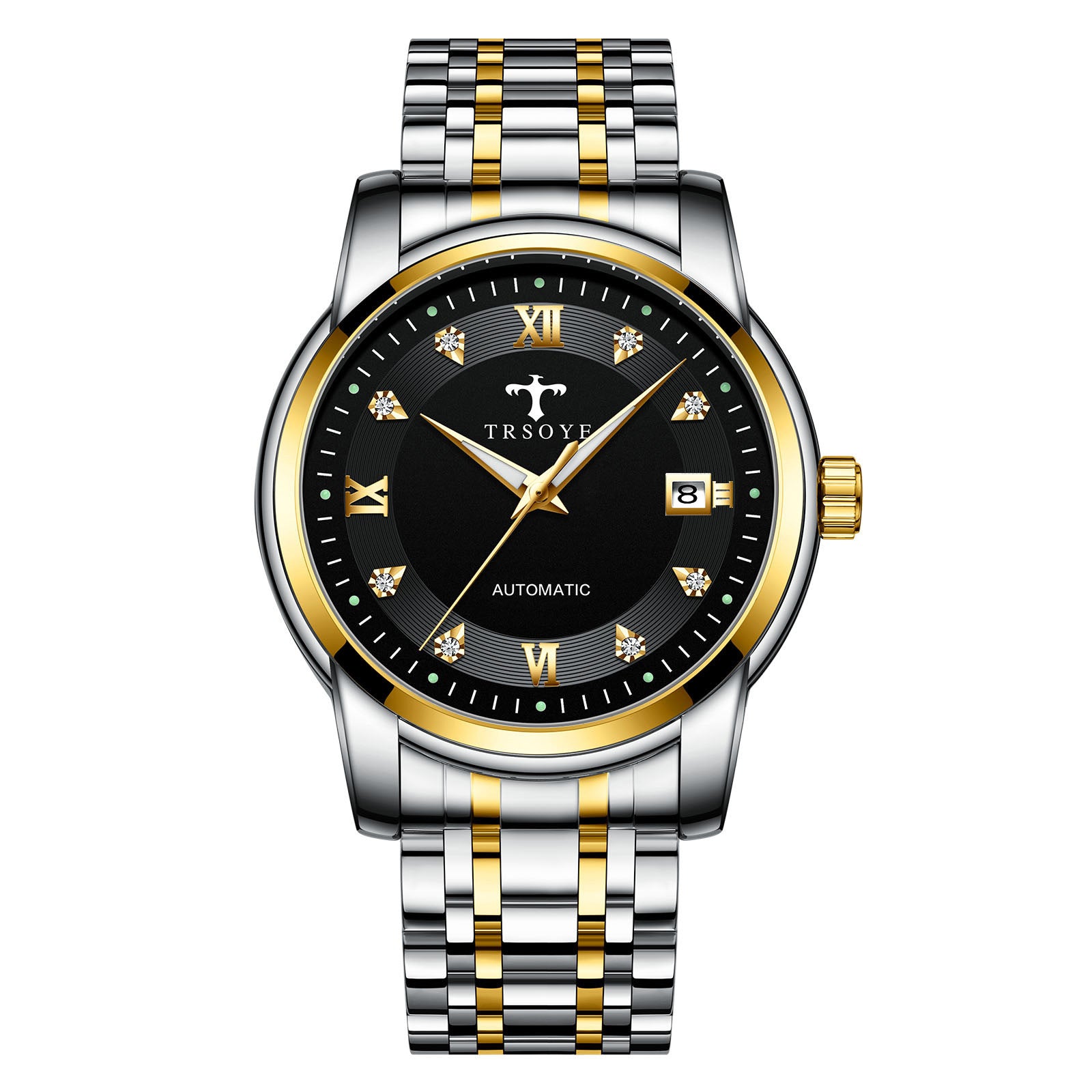 TRSOYE D06 Orologio Automatico Impermeabile da Uomo, Business Casual