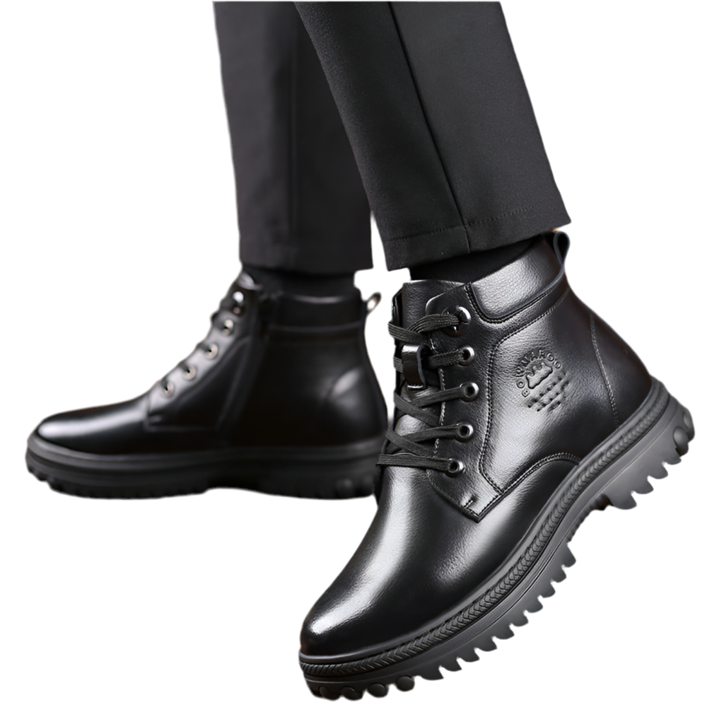 Men's Fashion High-top Wool And Cotton Shoes - Acquisti Online