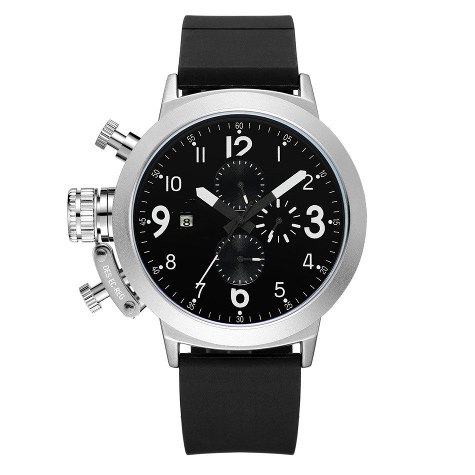 Stijlvol en veelzijdig rubberen bandhorloge