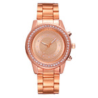Women's Luxury Fashion Quartz Watch Rhinestone Analog Quartz Wrist Watch Stainless Steel Women Automatic Quartz Watch