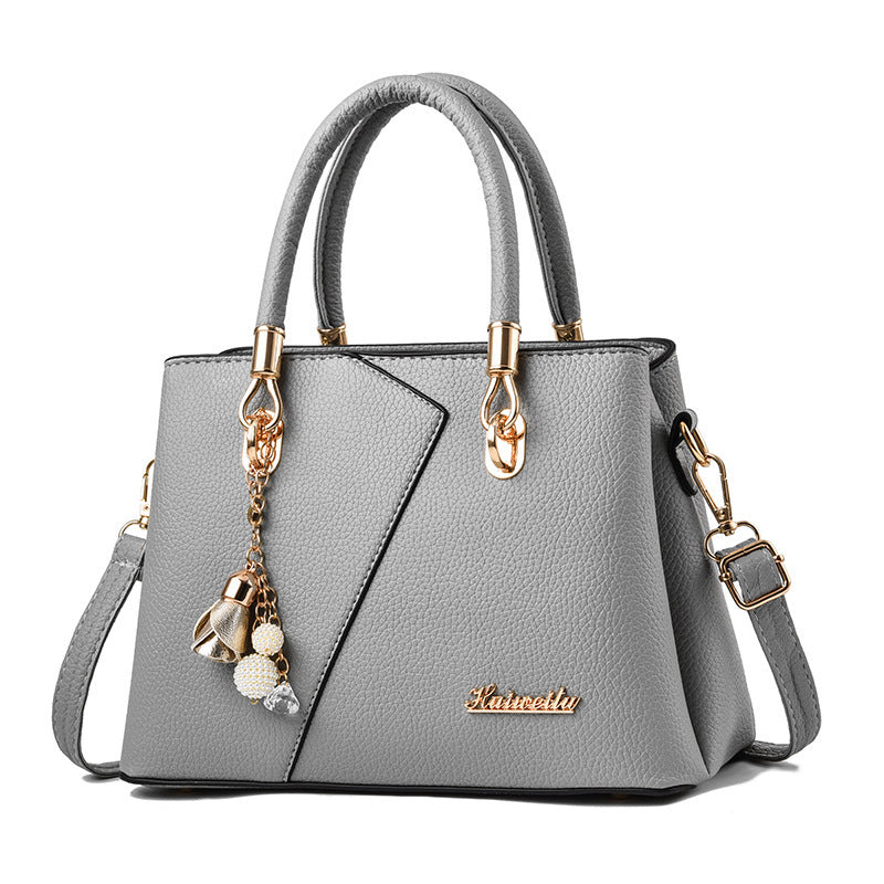 Women's Fashionable Handbag One Shoulder Bag Litchi Pattern Large Capacity Crossbody Shoulder Bag Women Handbag