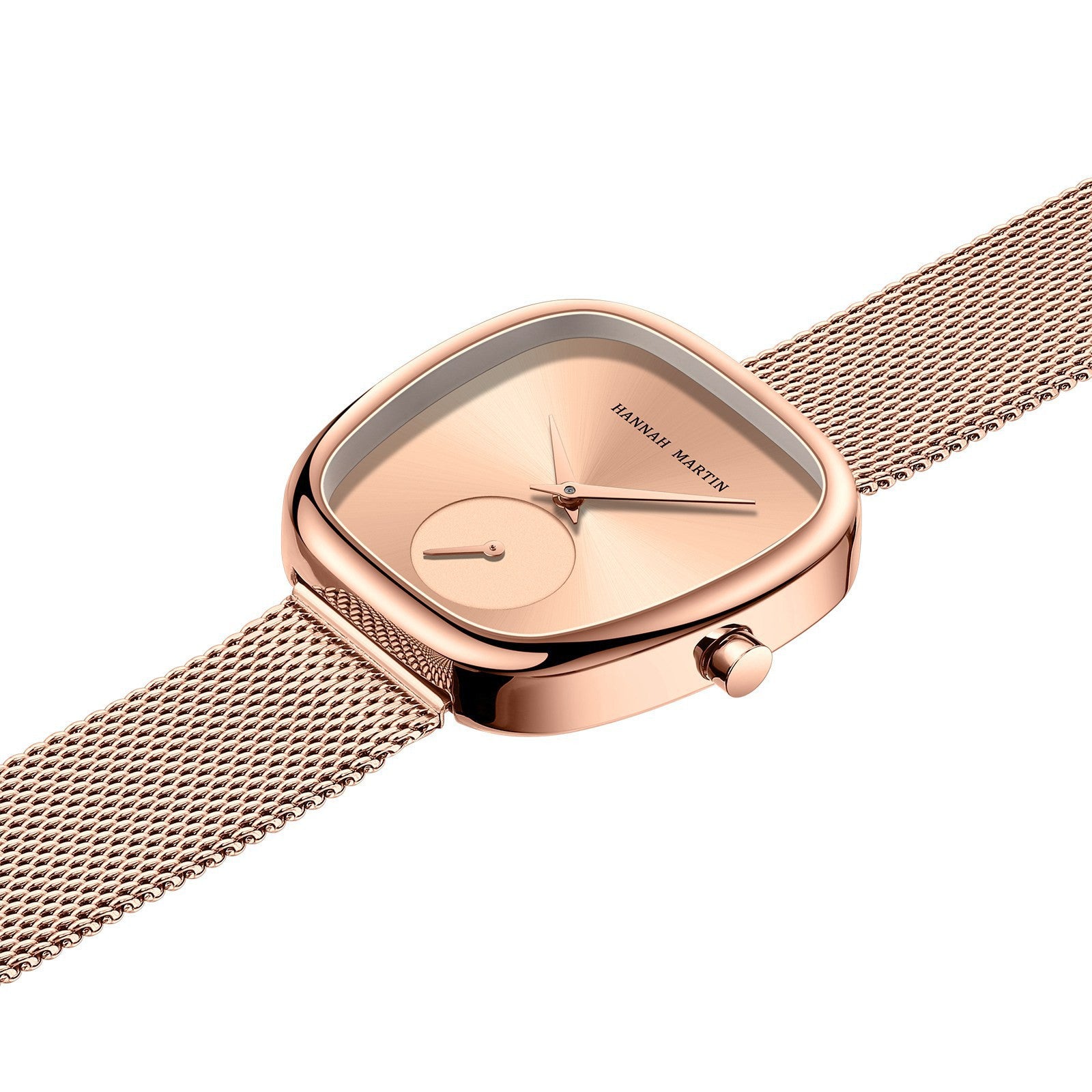 Hannah 2023 HM-1251 Fashion Women's Fine Steel Milan Mesh Belt Quartz Watch Creative Fashionable Women Quartz  Watch
