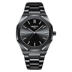 NIBOSI 2520 Stainless Steel Watch with Japanese Movement Back Chronograph Formal Men's Watch