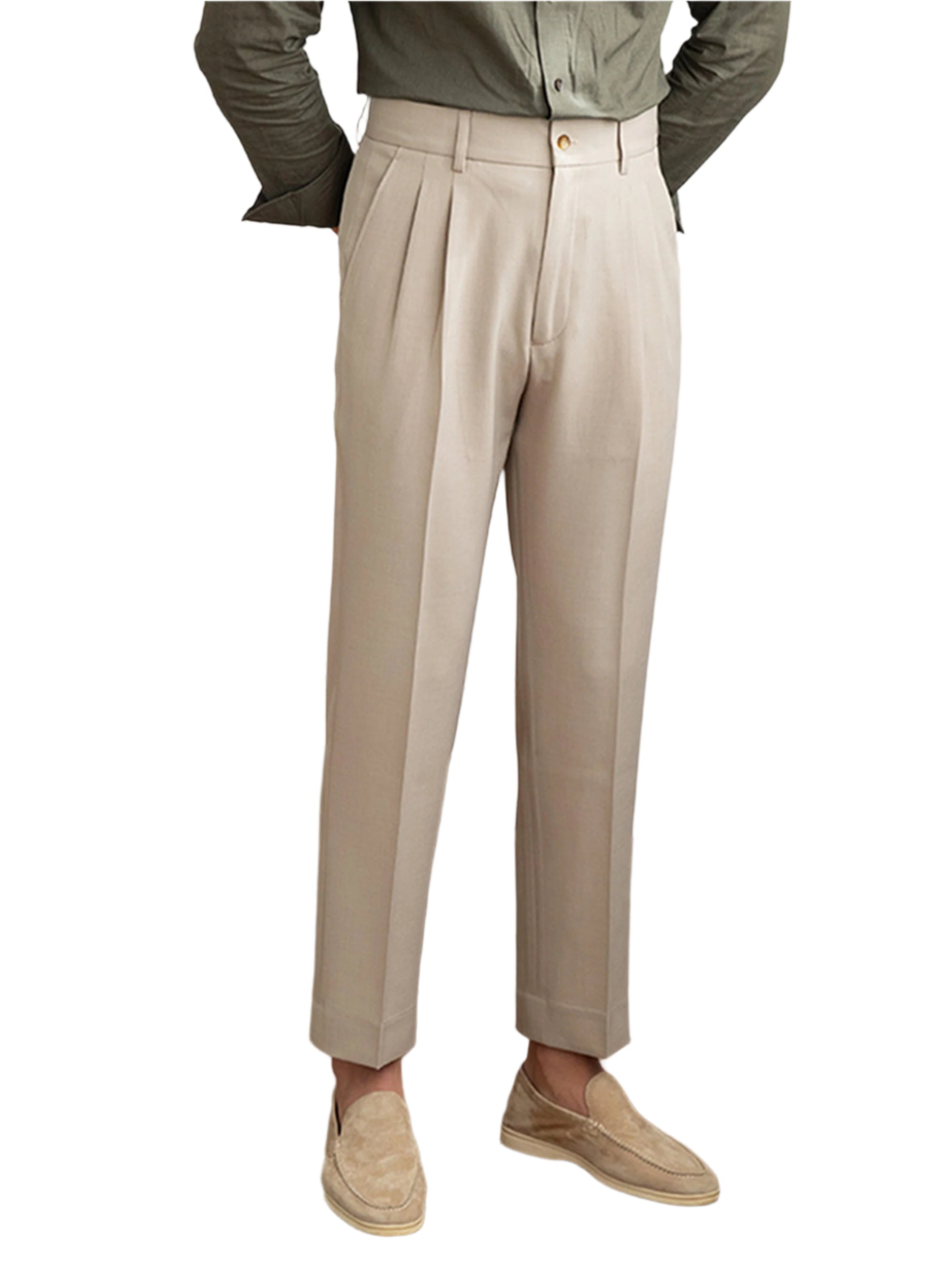 Men's Fashion British Business Formal Wear Casual Pants