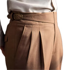 Straight High Waisted Autumn Vintage Versatile Suit Pants