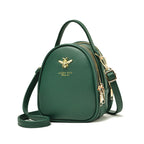 Women's Retro Shoulder Bag Bee Small Round Bag Versatile Crossbody bag Multi Pocket Women's Fashion Crossbody Bag