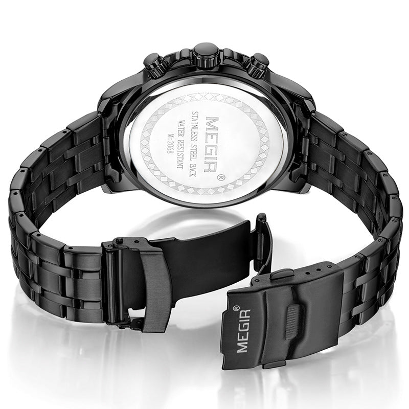 Orologio MEGIR 2068 da uomo, cronografo casual al quarzo, orologi da polso da uomo di lusso