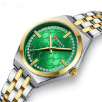 CURREN Women's Quartz Watch Luxury Diamond Stainless Steel Strap Waterproof Small Dial Ladies Casual Watches
