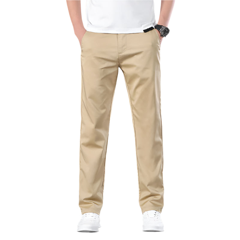 Straight Men's High Waist Plus Size Loose Thin Trousers Breathable