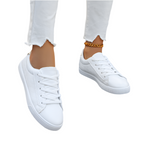 Women's Sneakers Plus Size Front Lace-up Casual Sports White Shoes - Acquisti Online