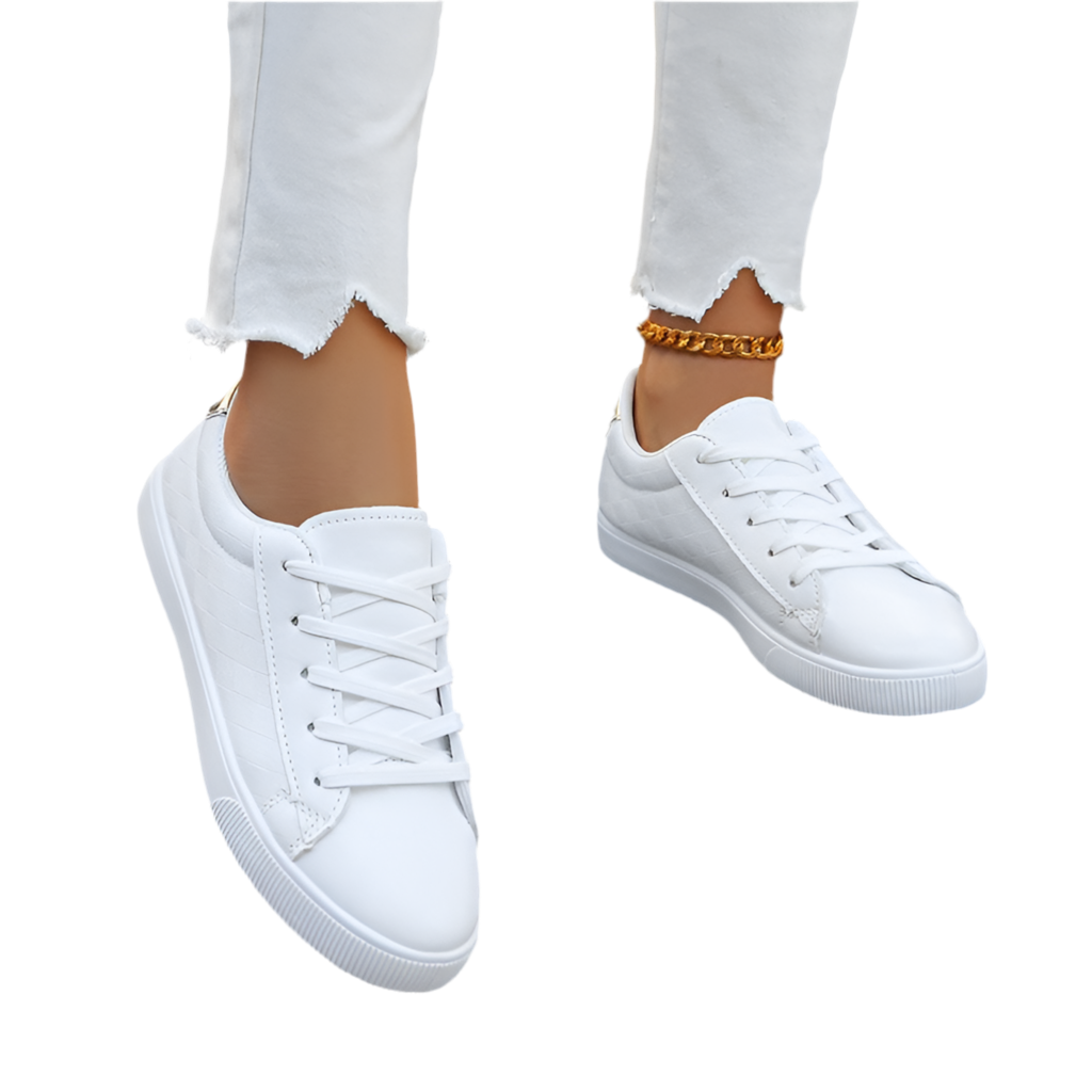 Women's Sneakers Plus Size Front Lace-up Casual Sports White Shoes - Acquisti Online