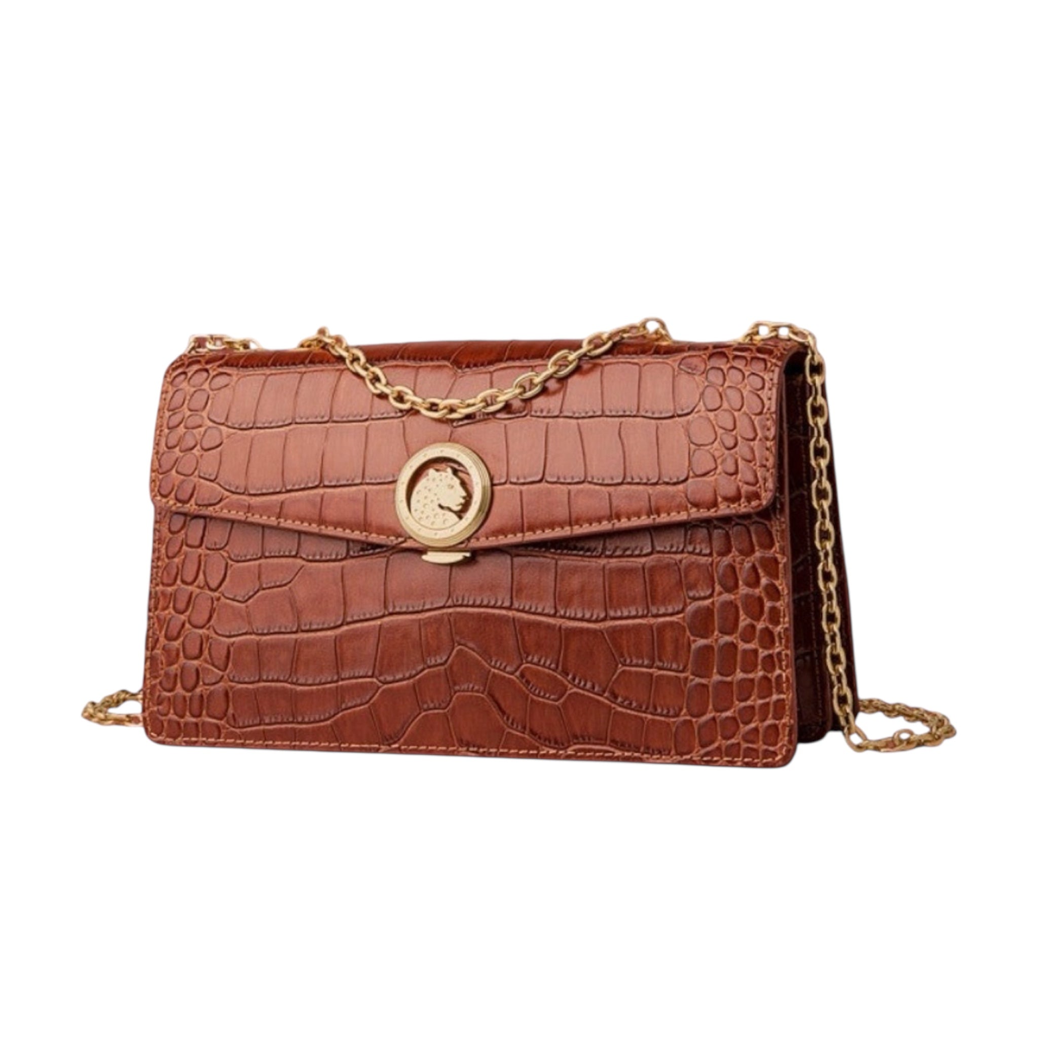 Damesmode High-end Trend Schoudertas Grote Capaciteit Originele Leren Schouderketting Strip Dames Crossbody Tas