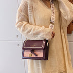 Women's Crossbody Bag With Square Shoulder Strap