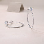 Graceful Afternoon Diamond Set Moissanite Silver Earrings Luxury Fashion Diamond Earrings Stud Earrings