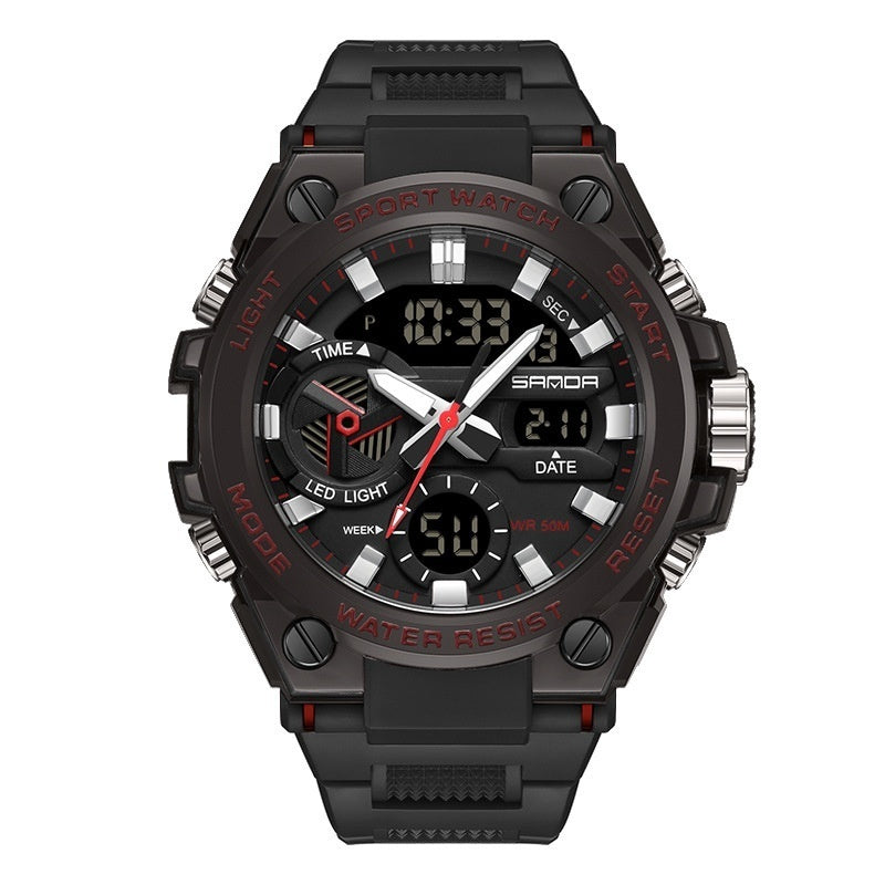 SANDA Brand Men's Military Shockproof Digital Sports Watches Waterproof Electronic Wristwatch for Men