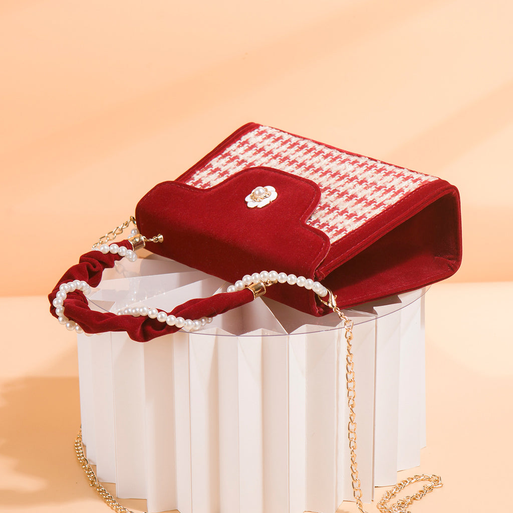 Women's rade Elegant Red Niche Red Small Bag