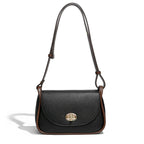 Women's Crossbody Bag Half Round Lock One Shoulder Flap Women's Shoulder Bag Large Capacity Women Handbag