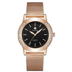WWOOR Luxury Ladies Watches Diamond Top New Fashion Women Quartz WristWatch Mesh Band Women Bracelet WristWatch