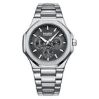 Mark Fairwhale Men's Luxury Personalized Watch Classic Stainless Steel Waterproof Quartz Men's Wristwatch 2024
