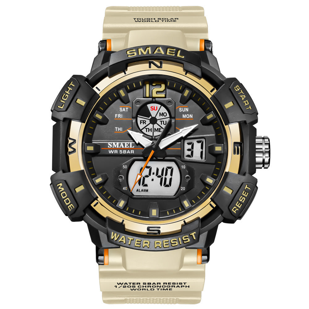 Herenhorloge Chronograaf Kalender Wekker Lichtgevend Buitenhorloge