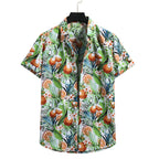 Herenoverhemd Casual Strand Herenoverhemd Hawaiiaans Revers Korte Mouw