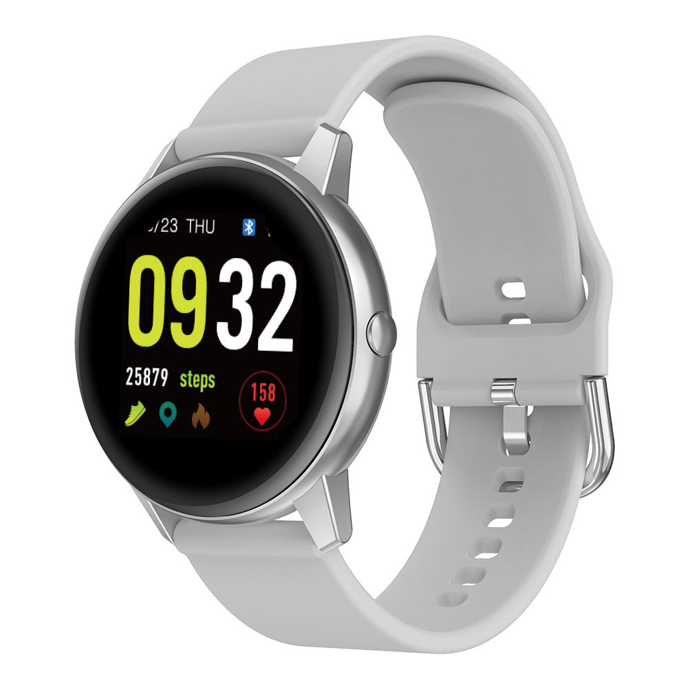 Orologio intelligente unisex R3, impermeabile, sportivo, con cardiofrequenzimetro, pressione sanguigna, fitness tracker, schermo touch completo.