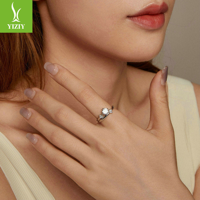 Simple and Elegant s925 Pure Silver Luxury Women's Ring