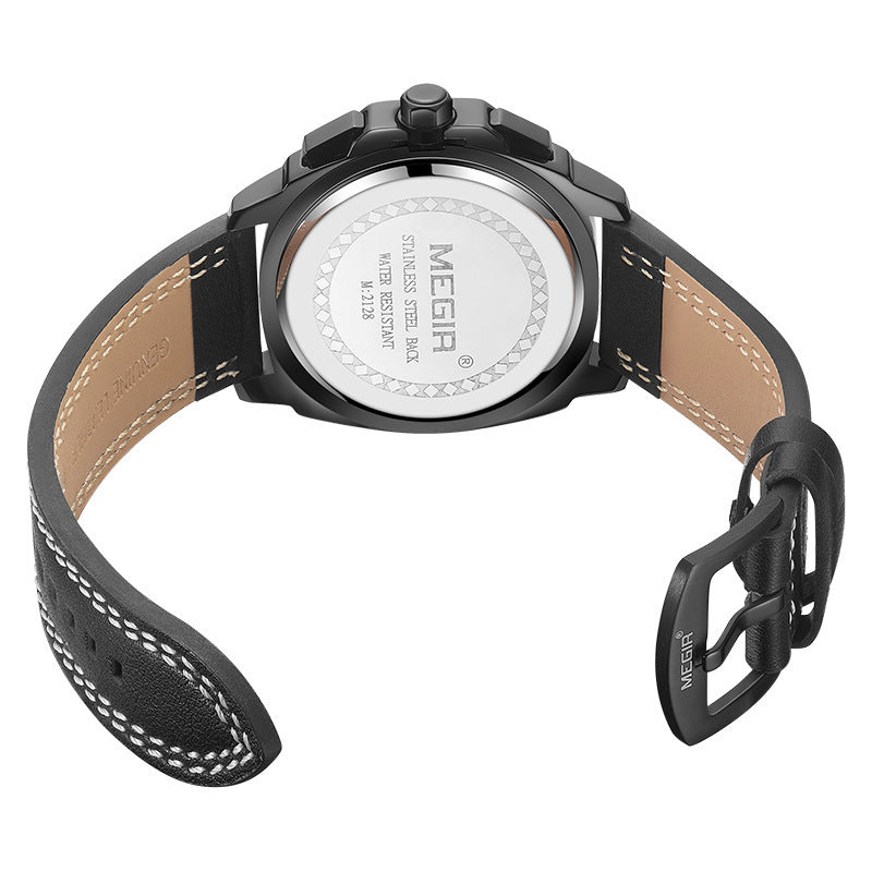 Orologio da uomo multifunzionale sportivo militare, orologio da uomo alla moda al quarzo