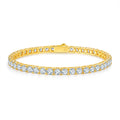 Women's Luxury Bracelets Gold Plated 925 Sterling Silver 18K Gold Plating Full Diamond Moissanite Women's Bracelets - Acquisti Online