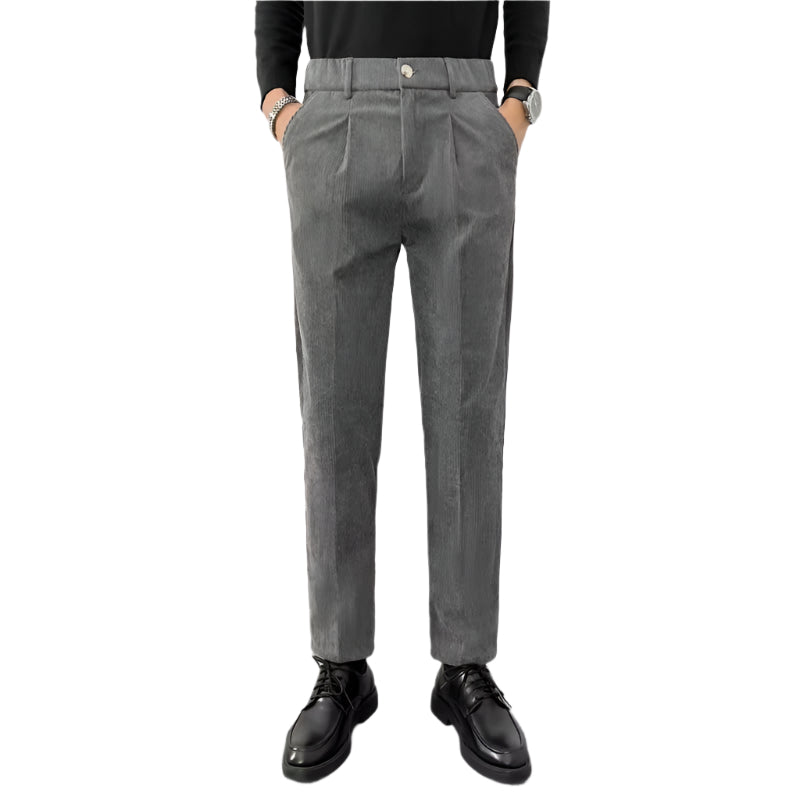 All-match stretch draperende pantalon rechte enkellange cargobroek