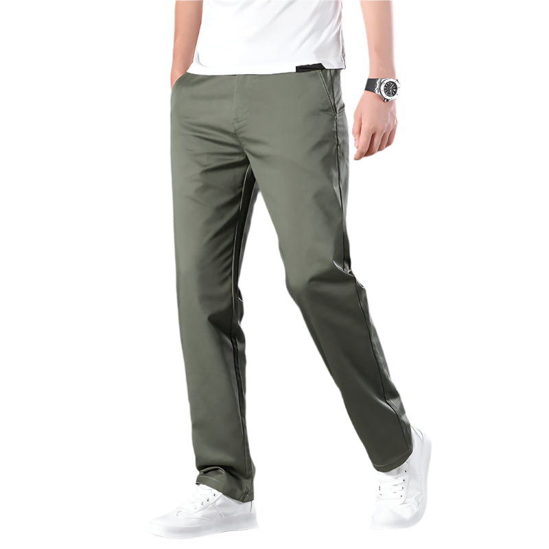 Straight Men's High Waist Plus Size Loose Thin Trousers Breathable