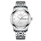 Men's Quartz Watch Top Brand Luxury Business Waterproof Date Clock Full Steel Men Quartz Wrist Watch