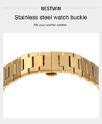 BESTWIN Men's Fashionable Watch Automatic Quartz Movement Watch Waterproof Steel Band Man Watch - Acquisti Online