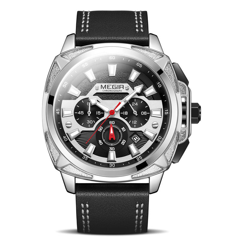 Orologio da uomo multifunzionale sportivo militare, orologio da uomo alla moda al quarzo
