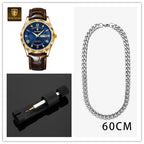 POEDAGAR Luxury Business Men's Wrist Watch Waterproof Luminous Date Week Men's Watch for Men Quartz Watch Leather Men's Watches reloj